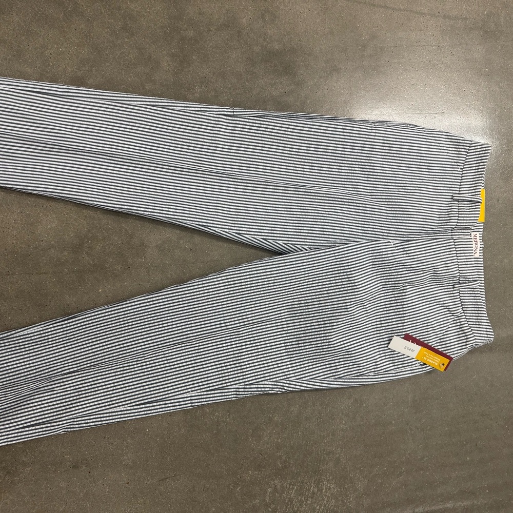 Merona Navy and White Striped Pants